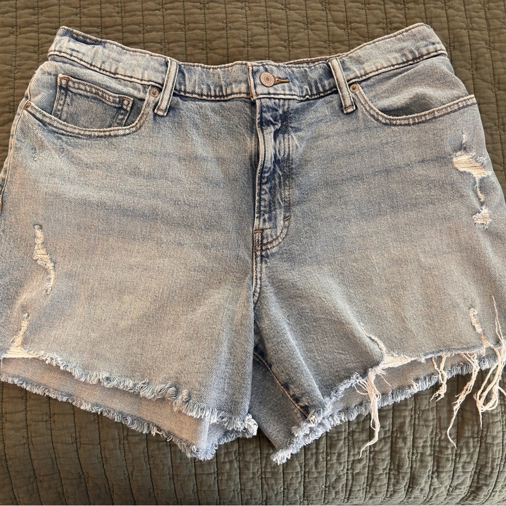 Lucky Brand 90s Midi Distressed Denim Women’s Shorts